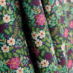 Popelín Jardín Silvestre Marino - Ribes y Casals