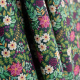 Popelín Jardín Silvestre Marino - Ribes y Casals