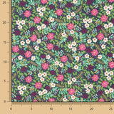 Popelín Jardín Silvestre Marino - Ribes y Casals