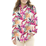 Satén Seda Natural Estampado Floral Fucsias - Ribes y Casals