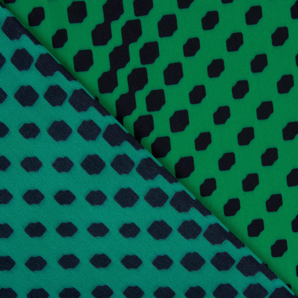 Crep Poliéster Geo Esmeralda - Ribes y Casals