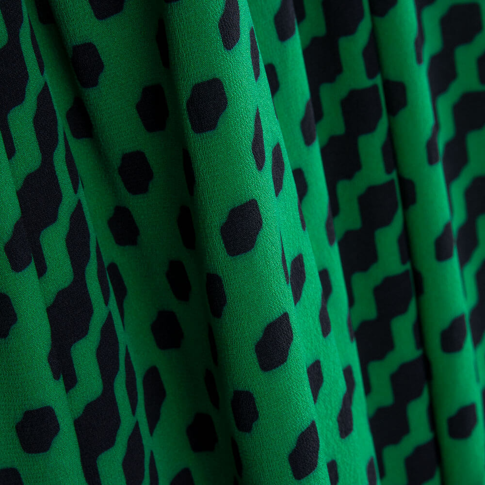 Crep Poliéster Geo Esmeralda - Ribes y Casals