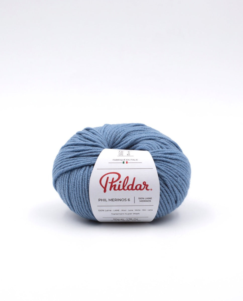 Lana Phil Merinos Azul Denim - Ribes y Casals