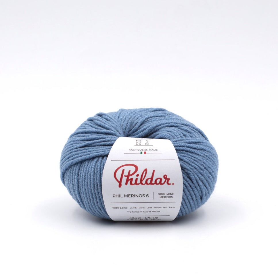Lana Phil Merinos Azul Denim - Ribes y Casals