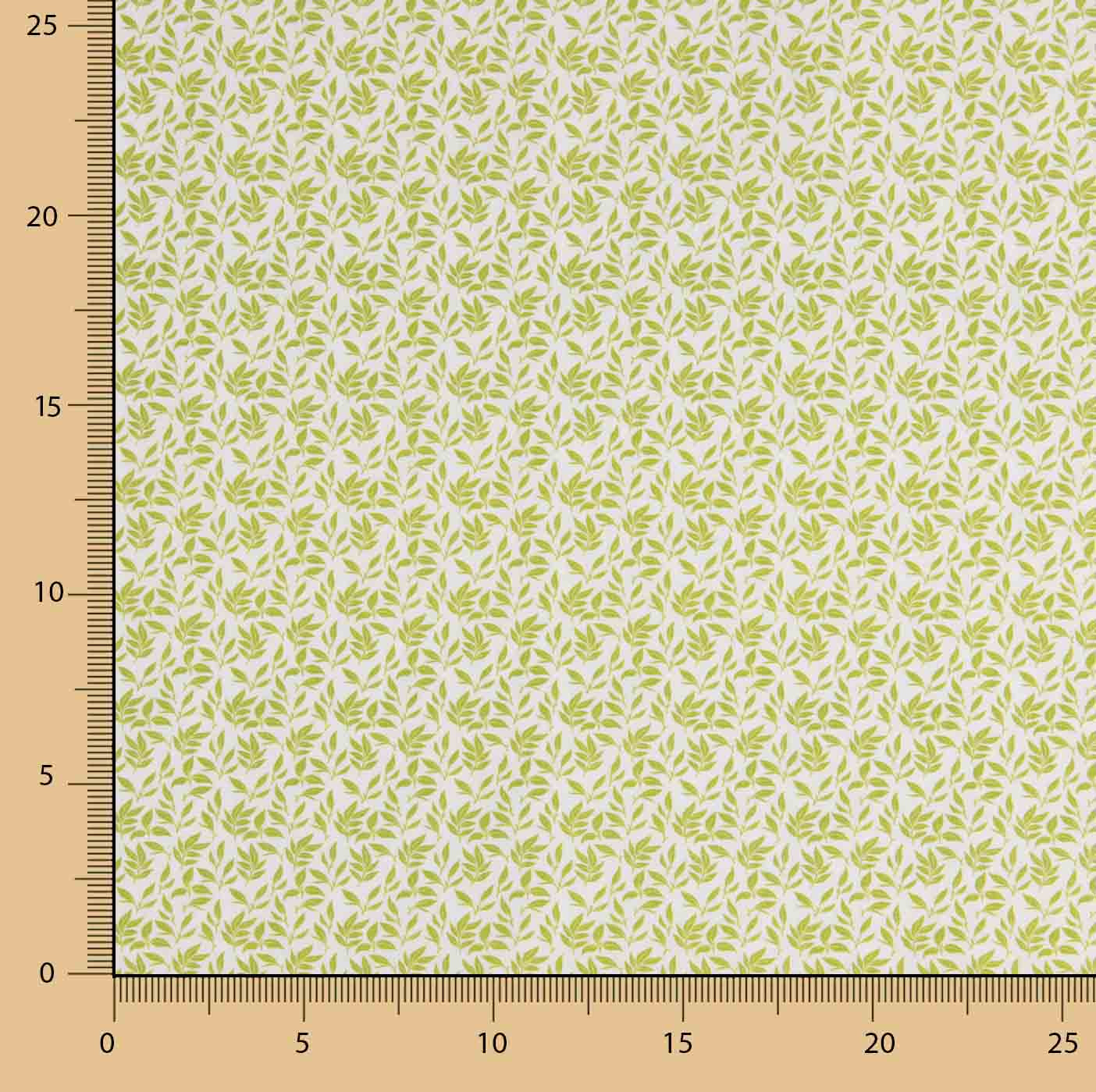 Percal Estampado Ramillete Pistacho - Ribes y Casals