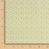 Percal Estampado Ramillete Pistacho - Ribes y Casals