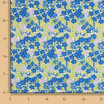 Percal Estampado Flores Azulina Intenso - Ribes y Casals