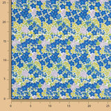 Percal Estampado Flores Azulina Intenso - Ribes y Casals