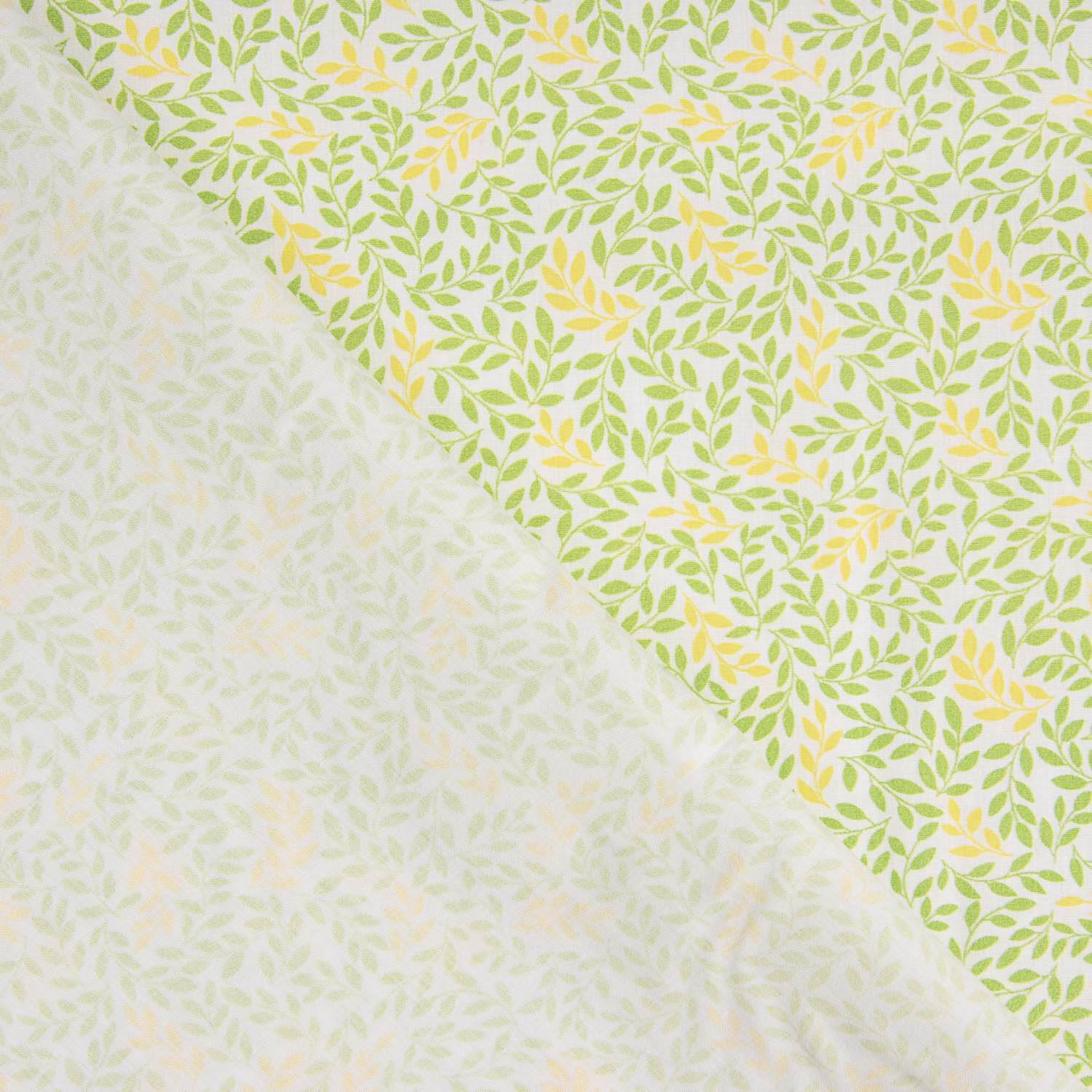 Percal Estampado Ramillete Amarillo Verde - Ribes y Casals