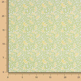 Percal Estampado Ramillete Amarillo Verde - Ribes y Casals