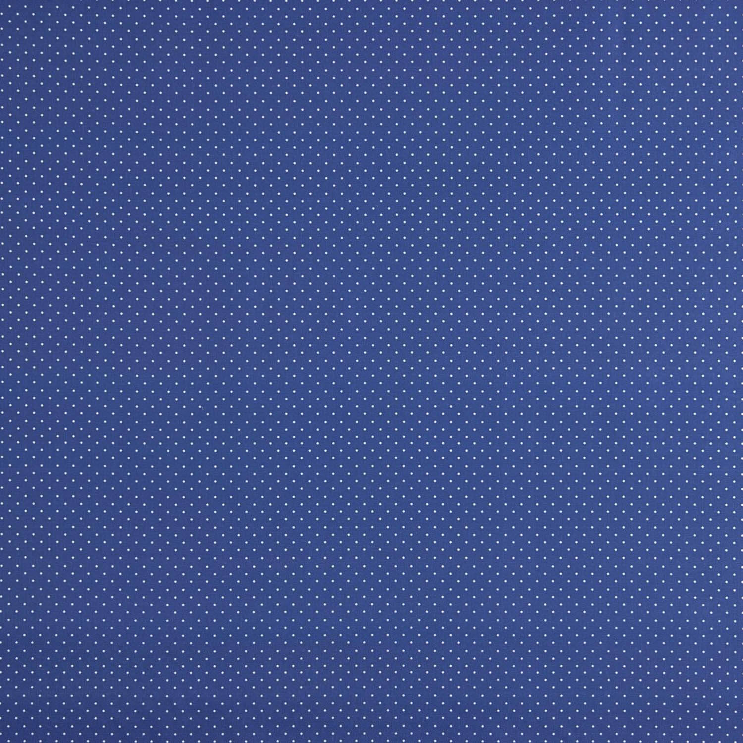 Percal Estampado Fondo Azul Lunar Blanco - Ribes y Casals