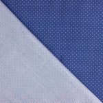 Percal Estampado Fondo Azul Lunar Blanco - Ribes y Casals