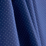 Percal Estampado Fondo Azul Lunar Blanco - Ribes y Casals