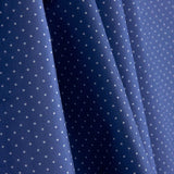 Percal Estampado Fondo Azul Lunar Blanco - Ribes y Casals