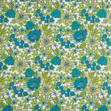 Percal Estampado Flores Turquesa Fresh - Ribes y Casals