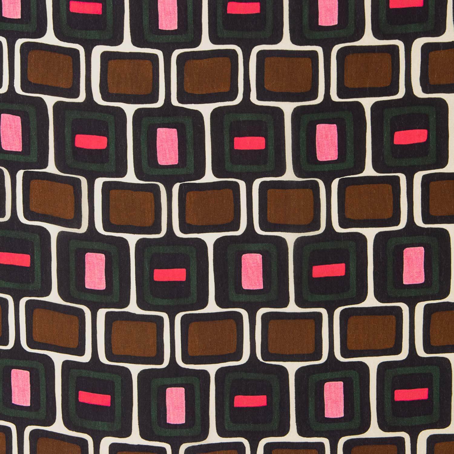 Satén Viscosa Retro Geométrico - Ribes y Casals