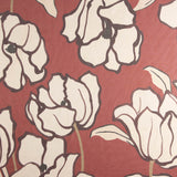 Gasa Bambula Estampada Magnolia Terracota - Ribes y Casals