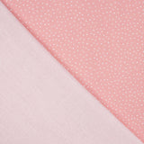 Percal Estampado Puntitos Blanco-Fresa - Ribes y Casals