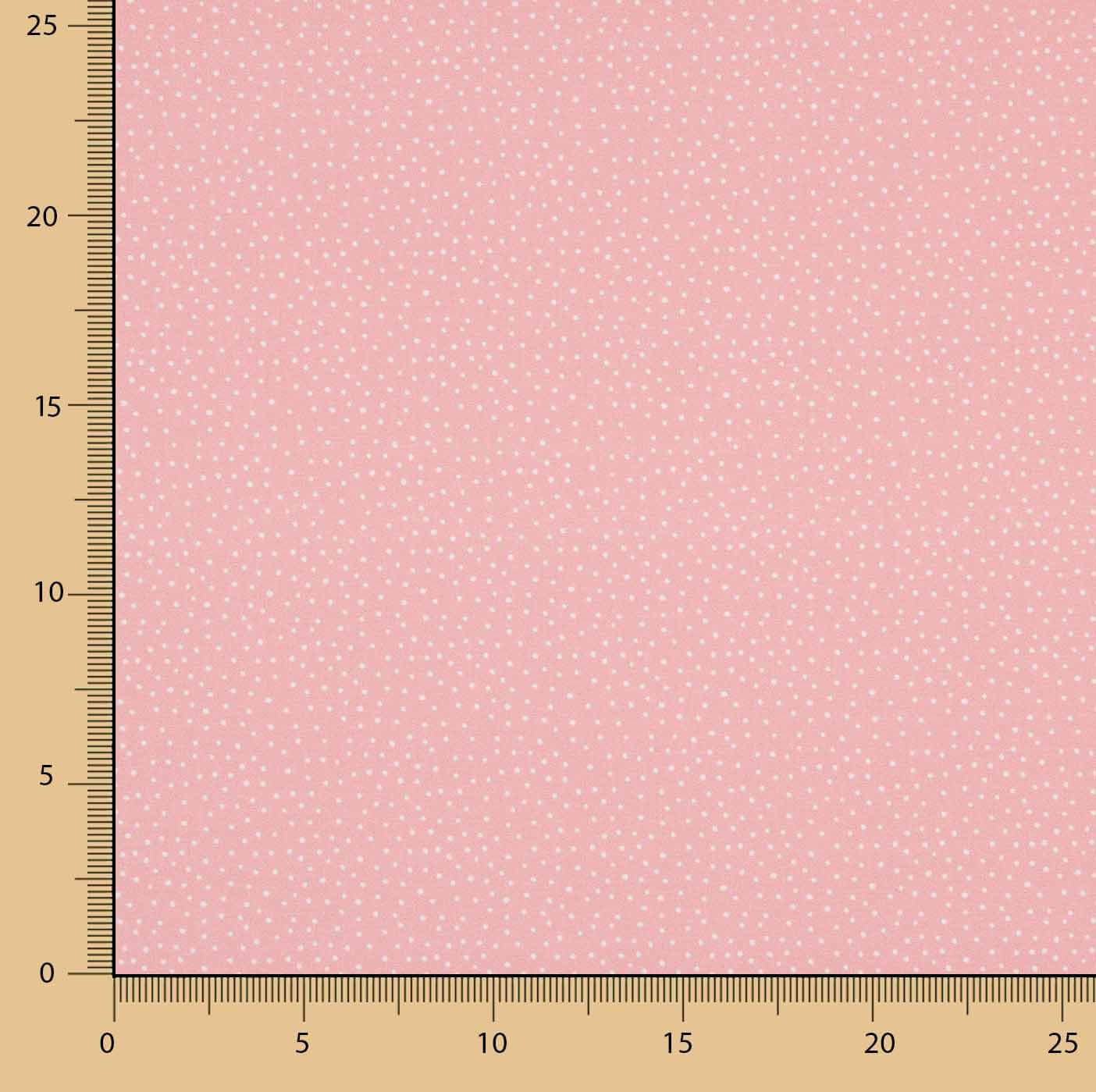 Percal Estampado Puntitos Blanco-Fresa - Ribes y Casals
