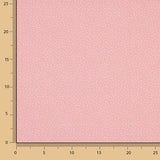 Percal Estampado Puntitos Blanco-Fresa - Ribes y Casals