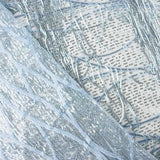 Tul Azul Suave con Lentejuelas y Flecos - Ribes y Casals