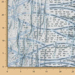 Tul Azul Suave con Lentejuelas y Flecos - Ribes y Casals