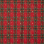 Popelín Navidad Tartan Estrellas Doradas - Ribes y Casals