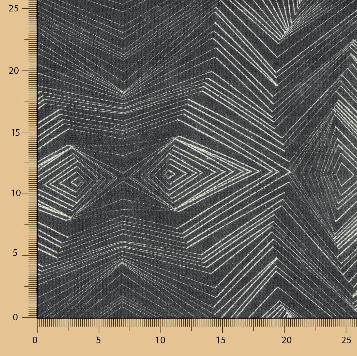 Lino y Yute Estampado Geométrico Sacred - Ribes y Casals
