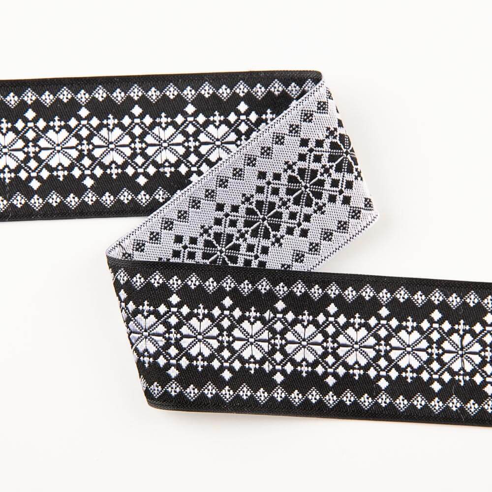 Cinta fantasía Jacquard Negro - Ribes y Casals