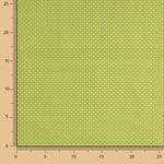 Percal Estampado Lunar Blanco Fondo Pistacho - Ribes y Casals