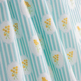 Percal Estampado Medallón Floral Verde Agua - Ribes y Casals