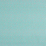 Percal Estampado Ramilletes Blanco Verde Agua - Ribes y Casals