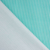 Percal Estampado Rayas Verde Agua - Ribes y Casals