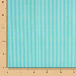 Percal Estampado Rayas Verde Agua - Ribes y Casals