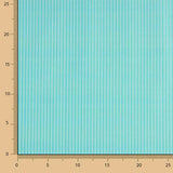 Percal Estampado Rayas Verde Agua - Ribes y Casals