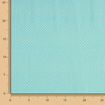 Percal Estampado Lunar Blanco Verde Agua - Ribes y Casals