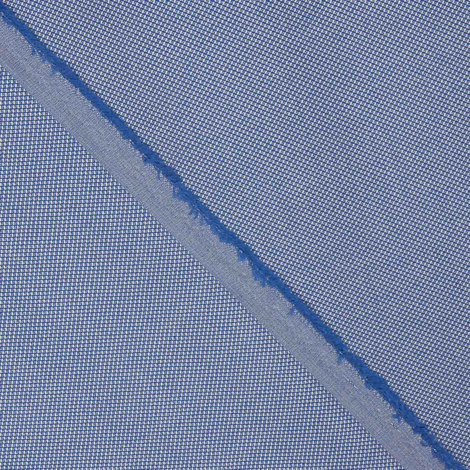 Camisería Algodón Microcuadro Azul - Ribes y Casals