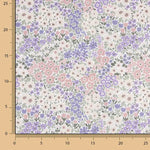 Percal Estampado Guirnalda Lila y Rosa - Ribes y Casals