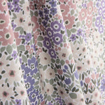 Percal Estampado Guirnalda Lila y Rosa - Ribes y Casals