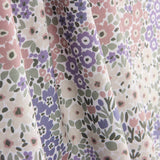 Percal Estampado Guirnalda Lila y Rosa - Ribes y Casals