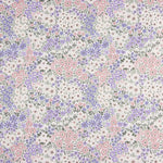 Percal Estampado Guirnalda Lila y Rosa - Ribes y Casals