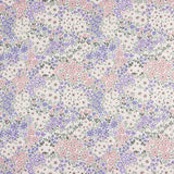 Percal Estampado Guirnalda Lila y Rosa - Ribes y Casals