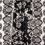 Retal Viscosa Estampado Étnico con Cenefa Negro - Varias medidas x ancho de 140 cm - Ribes y Casals