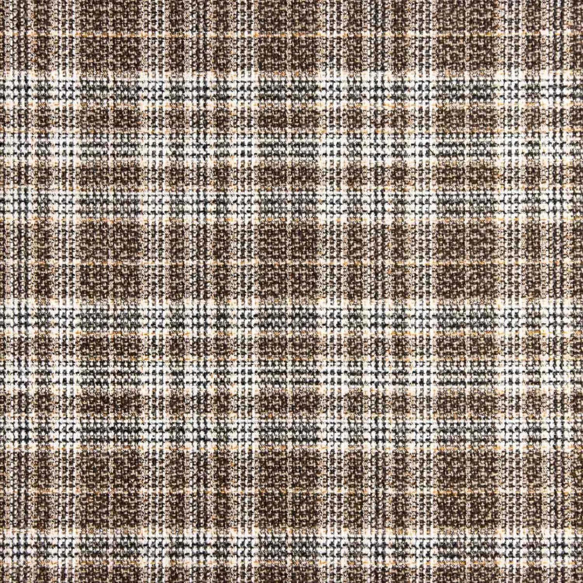 Tela Abrigo Checks Marrones - Ribes y Casals