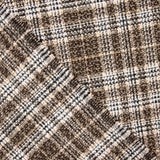 Tela Abrigo Checks Marrones - Ribes y Casals