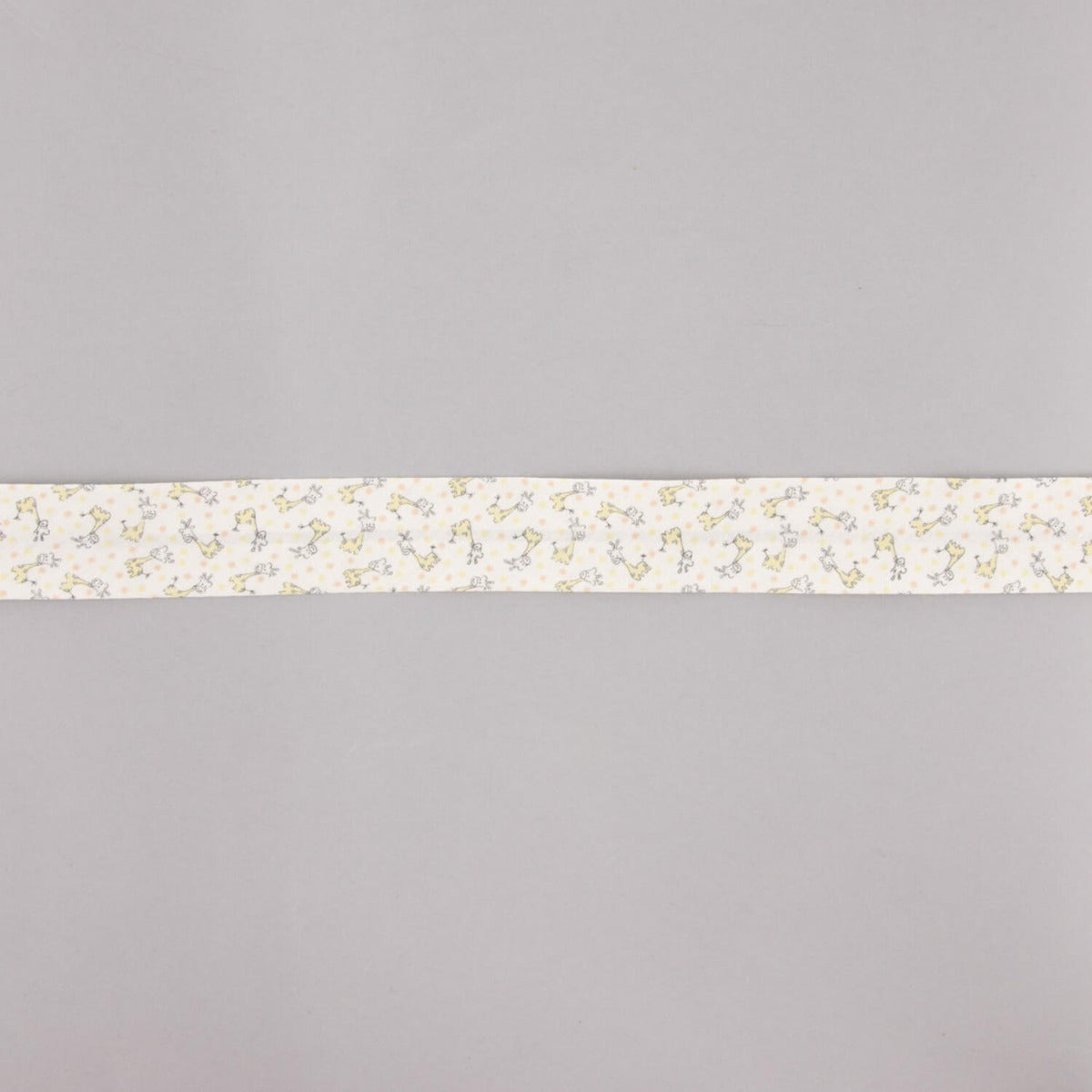 Cinta Bies Jirafas Naranja-Crema 18 mm - Ribes y Casals