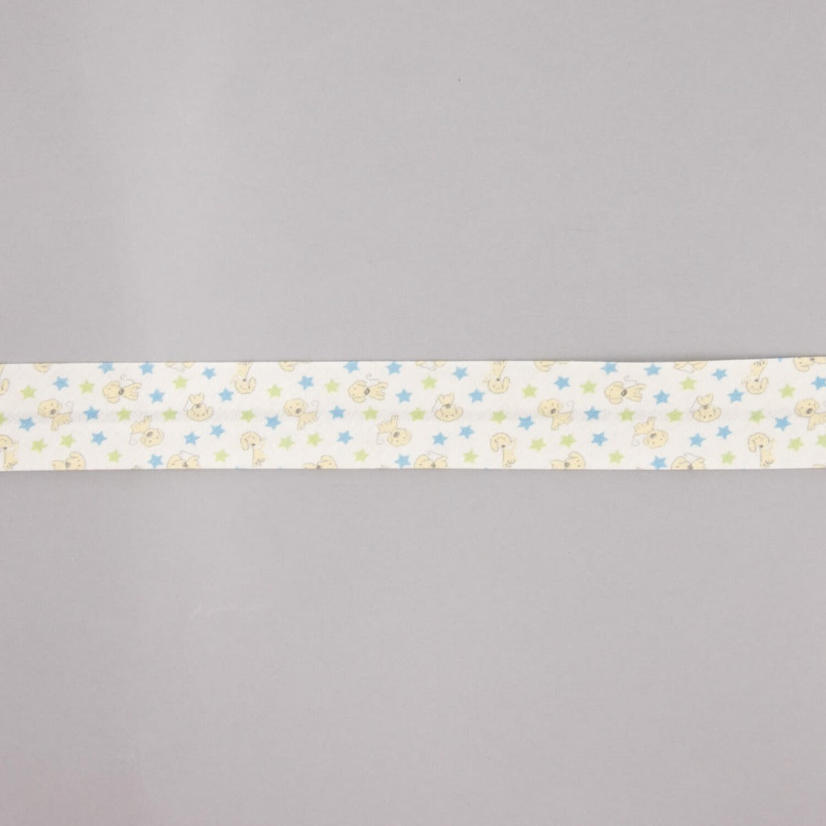 Cinta Bies Perrito Estrellas Azul-Verde 18 mm - Ribes y Casals