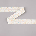 Cinta Bies Perrito Estrellas Azul-Naranja 18 mm - Ribes y Casals