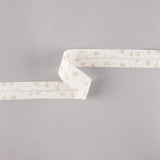 Cinta Bies Cerditos y Gatos Rosa-Crema 18 mm - Ribes y Casals