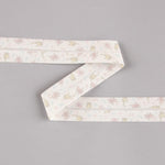 Cinta Bies Cerditos y Gatos Rosa-Crema 30mm - Ribes y Casals